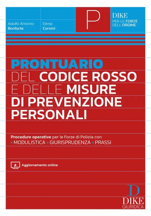 Immagine 0 di Prontuario Codice Rosso Misure Prevenz.
