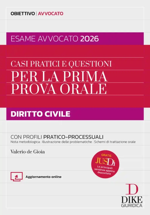 Immagine 0 di Casi Pratici Questioni Orale Civile 2026