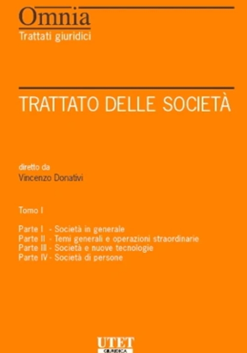 Immagine 0 di Trattato Delle Societa' Tomo 1