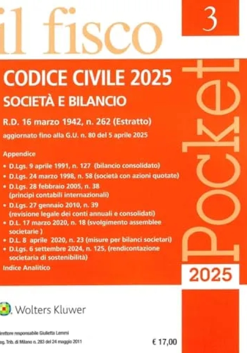 Immagine 0 di Codice Civile Fisco Pocket 3-2025
