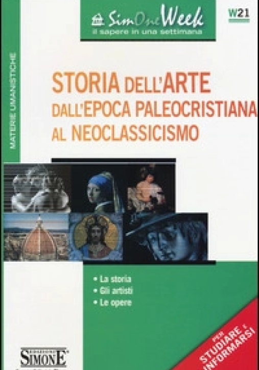 Immagine 0 di W21 Storia Dell'arte Dall'epoca Paleocristiana Al Neoclassicismo