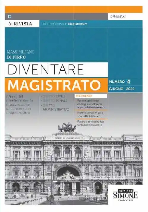 Immagine 0 di Diventare Magistrato - La Rivista Per Il