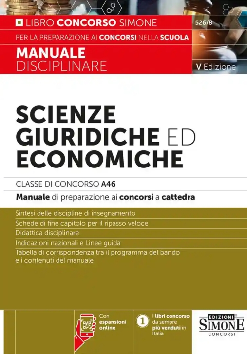 Immagine 0 di Scienze Giuridiche Economiche Classe A46