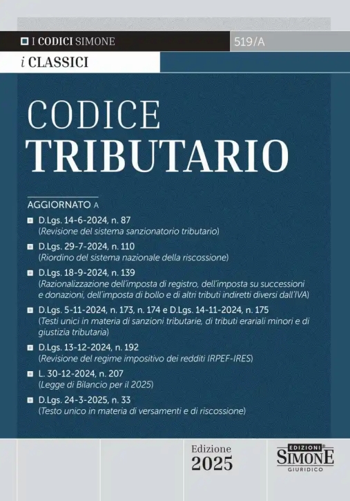 Immagine 0 di Codice Tributario 2025