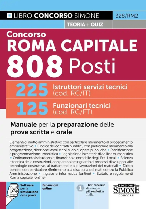 Immagine 0 di 808 Posti - Istruttori Servizi Tecnici - Roma Capitale - Manuale