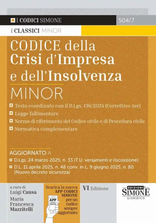 Immagine 0 di Codice Crisi Impresa E Insolvenza Minor