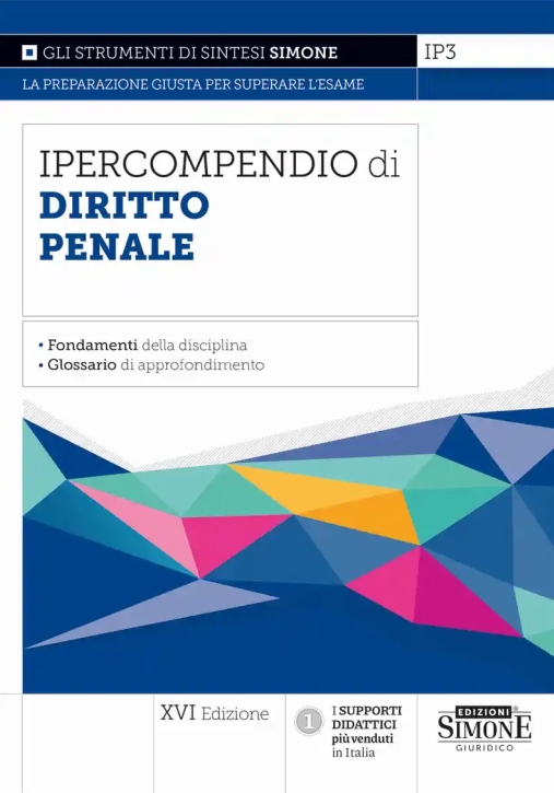 Immagine 0 di Ipercompendio Diritto Penale 16ed.