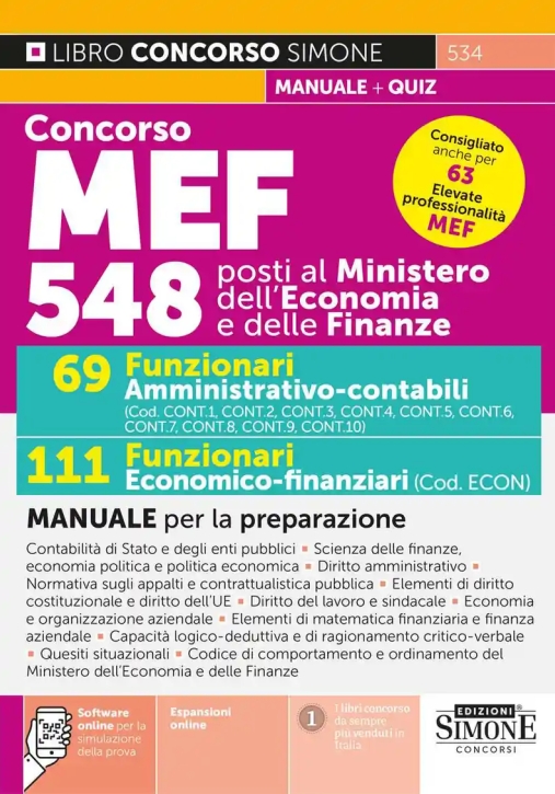 Immagine 0 di 69 Funzionari Amm.cont.111 Econ.mef