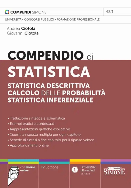 Immagine 0 di Compendio Di Statistica 4ed.
