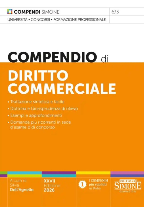 Immagine 0 di Compendio Diritto Commerciale 27ed.