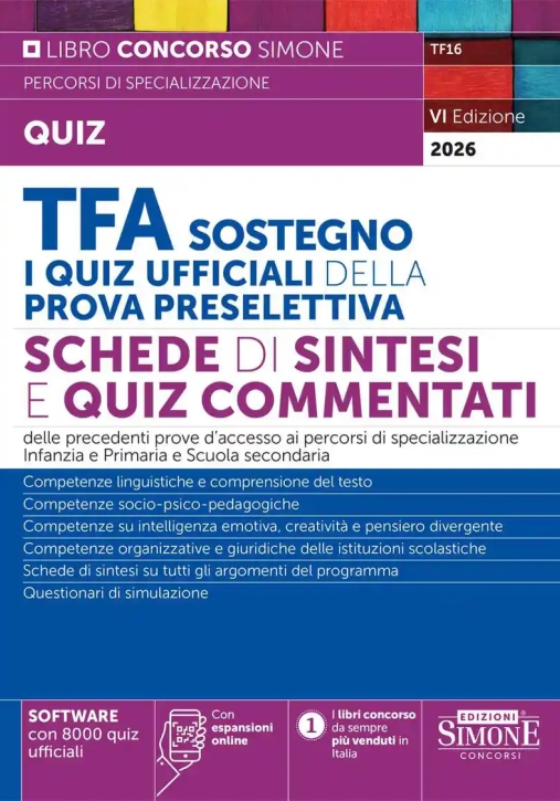 Immagine 0 di Tfa Sostegno Quiz Ufficiali P.pres.2026