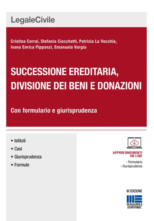 Immagine 0 di Successione Ereditaria Divis.beni Donaz.