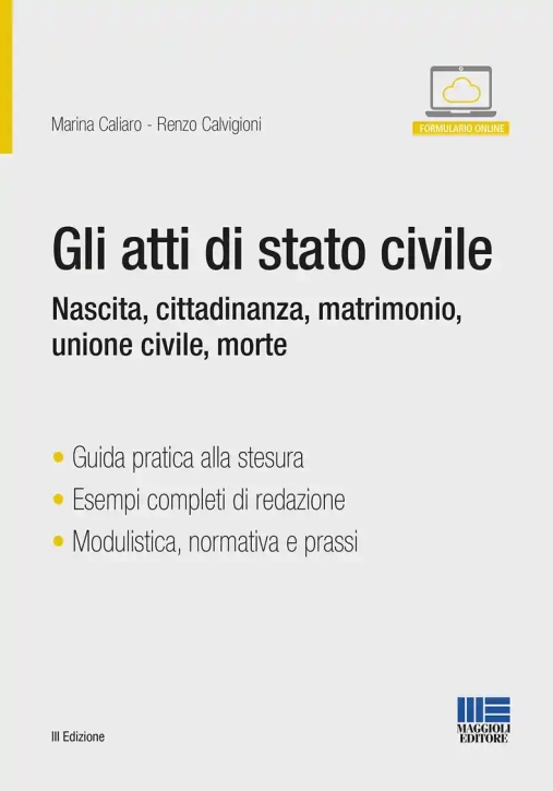 Immagine 0 di Atti Stato Civile 3ed.