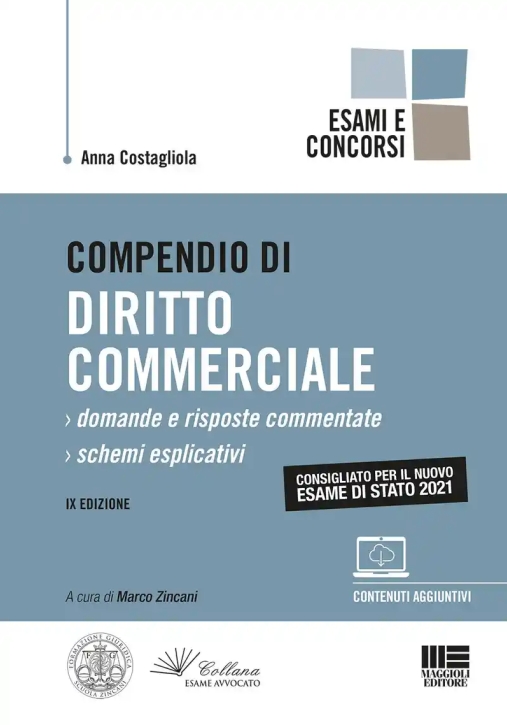 Immagine 0 di Compendio Diritto Commerciale 2021 9ed.