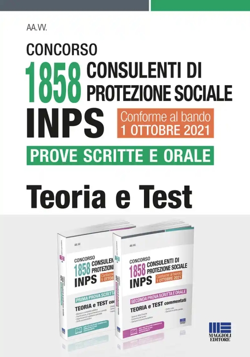 Immagine 0 di Concorso 1858 Consulenti Di Protezione Sociale Inps. Prove Scritte E Orale. Kit