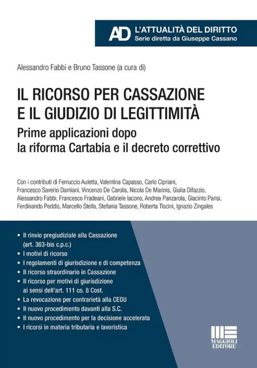 Immagine 0 di Ricorso Cassazione Giudizio Legittimita'