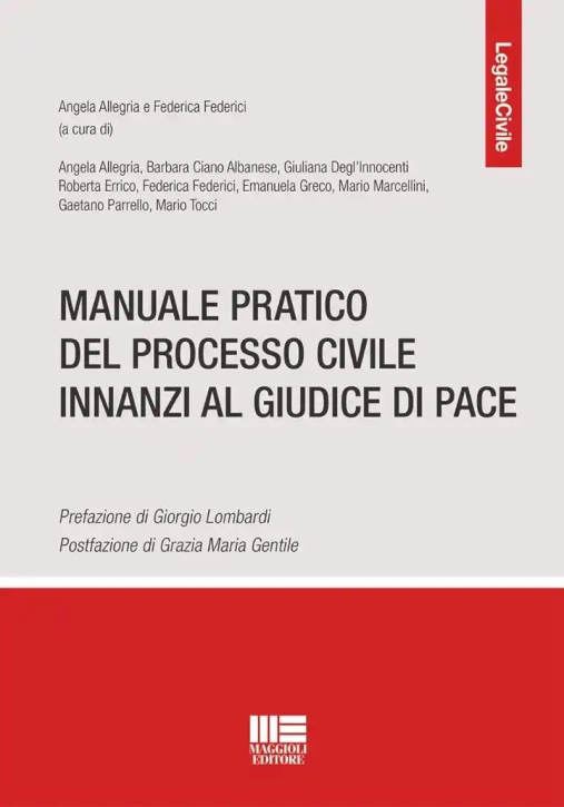 Immagine 0 di Manuale Del Processo Civile Innanzi Al Giudice Di Pace