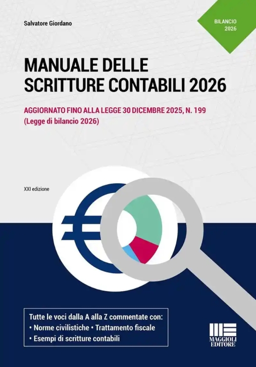 Immagine 0 di Manuale Scritture Contabili 2026 21ed.