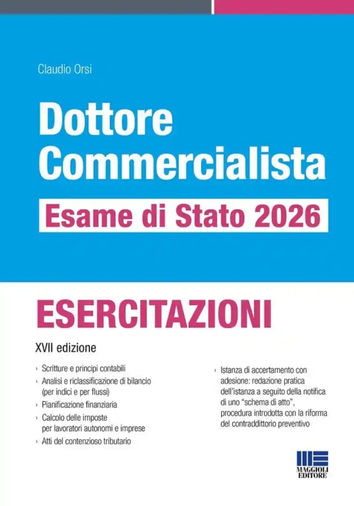 Immagine 0 di Dottore Commercialista - Esame Di Stato 2026 - Esercizi
