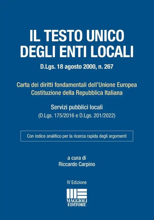 Immagine 0 di Testo Unico Degli Enti Locali 2026