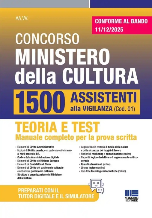 Immagine 0 di 1500 Assistenti - Mic Accoglienza E Vigilanza -teoria + Test