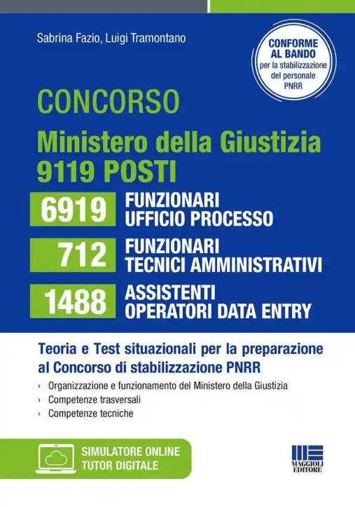 Immagine 0 di 9119 Posti Ministero Giustizia 2026
