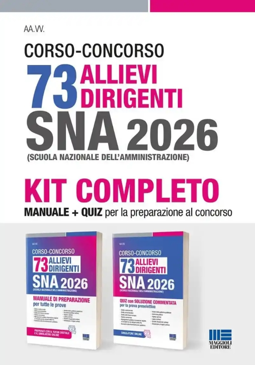 Immagine 0 di Kit 73 Allievi Dirigenti Sna 2026 2vol.