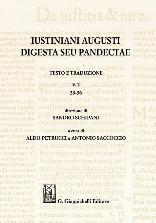 Immagine 0 di Iustiniani Augusti Libri 33-36