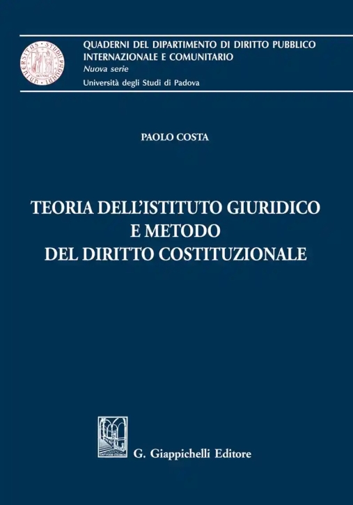 Immagine 0 di Teoria Istituto Giuridico Metodo Dir.cos