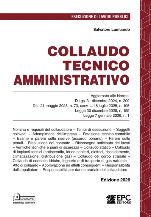 Immagine 0 di Collaudo Tecnico Amministrativo 2026