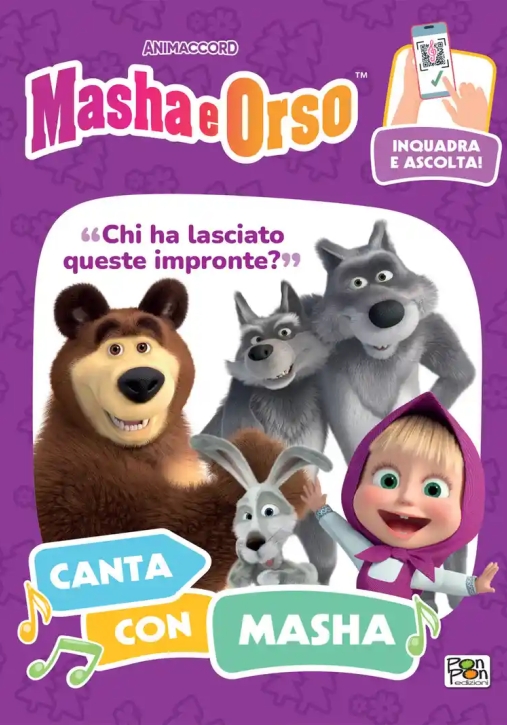 Immagine 0 di Chi Ha Lasciato Queste Impronte? Canta Con Masha. Masha E Orso. Ediz. A Colori. Con Qr Code Per Asco