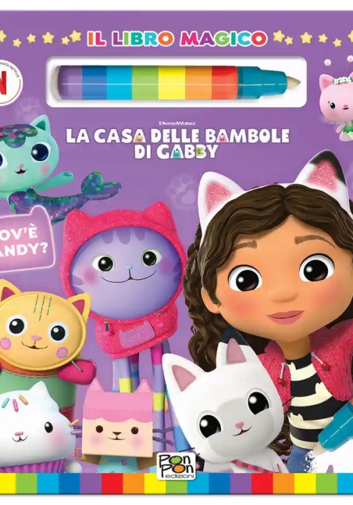 Immagine 0 di Dov'? Pandy? La Casa Delle Bambole Di Gabby. Il Libro Magico. Ediz. A Colori. Con Pennarello Ad Acqu