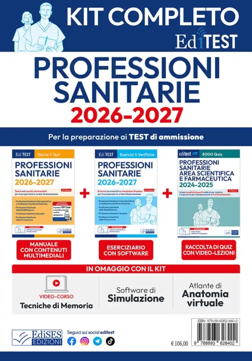 Immagine 0 di Professioni Sanitarie - Kit 3v Di Preparazione