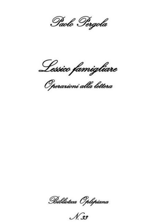 Immagine 0 di Lessico Familiare