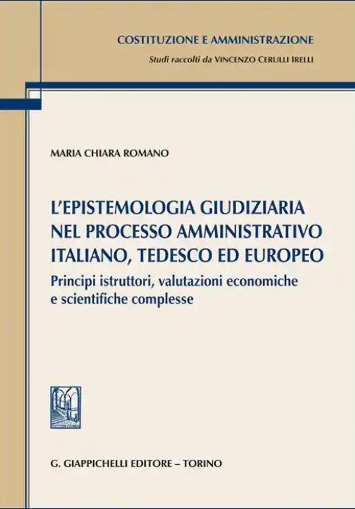 Immagine 0 di Epistemologia Giudiziaria Proc.amm.vo