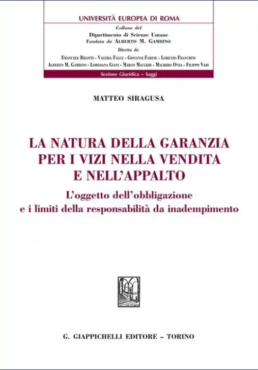 Immagine 0 di Garanzia Per Vizi Nella Vendita Appalto