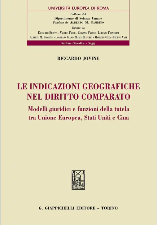 Immagine 0 di Indicazioni Geografiche Dir. Comparato