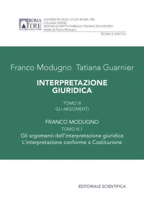 Immagine 0 di Interpretazione Giuridica Tomo