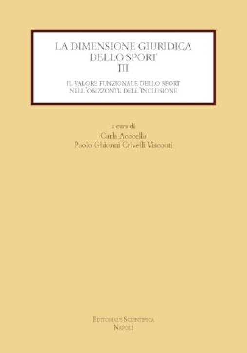 Immagine 0 di Dimensione Giuridica Sport 3