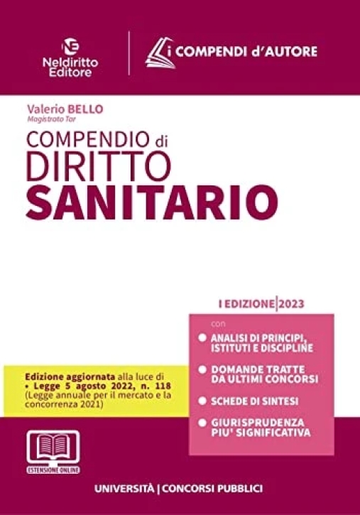 Immagine 0 di Compendio Diritto Sanitario 2023