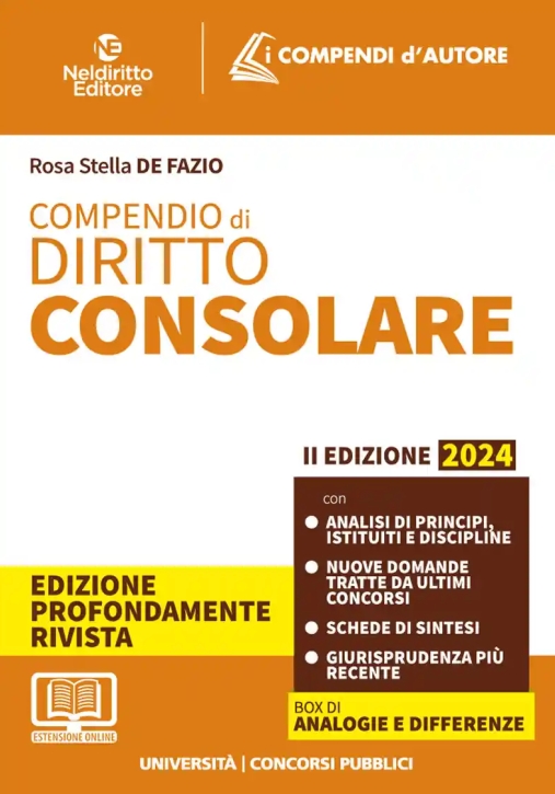 Immagine 0 di Compendio Diritto Consolare 2024 2ed.