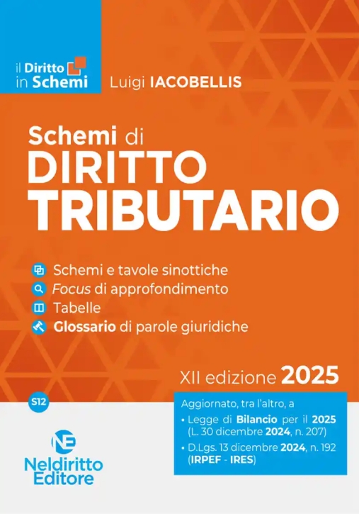 Immagine 0 di Schemi Diritto Tributario 2025