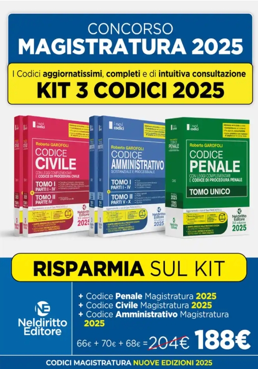 Immagine 0 di Kit Codici 3vol.2025 Magistratura