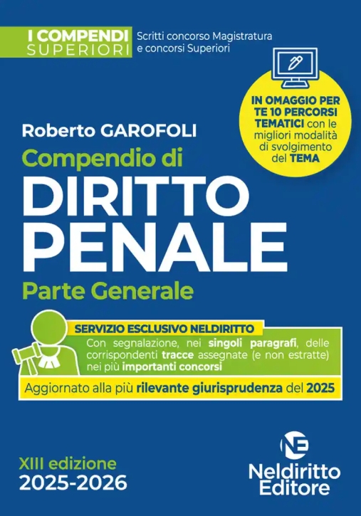 Immagine 0 di Compendio Diritto Penale P.gen.2025 Sup.