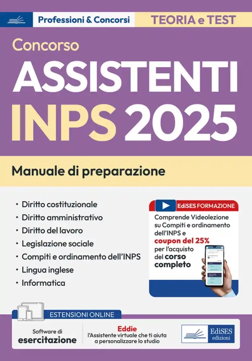 Immagine 0 di Assistenti Inps 2025 - Manuale