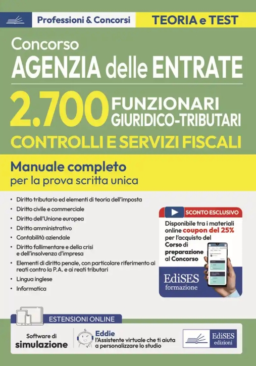 Immagine 0 di 2700 Funzionari Giuridico Tributari - Agenzia Entrate - Manuale