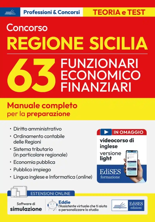 Immagine 0 di 63 Funzionari Economico Contabili - Regione Sicilia - Manuale Di Prepara