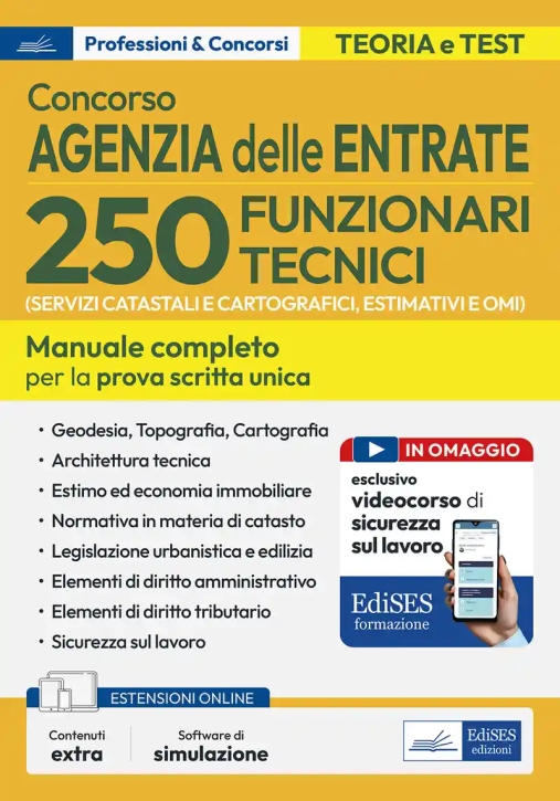 Immagine 0 di 250 Funzionari Tecnici - Agenzia Delle Entrate - Manuale
