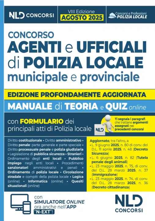 Immagine 0 di Agenti + Ufficiali Polizia Locale - Manuale