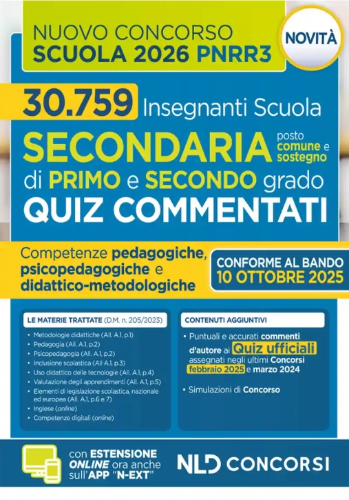 Immagine 0 di 30759 Insegnanti Scuola Secondaria Quiz